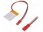 Επαναφορτιζόμενη Μπαταρία Li-Po 3.7V 85mAh 2x24x30mm με Καλώδιο & Βύσμα JST SYR-02T Cellevia LP202430