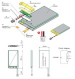 Επαναφορτιζόμενη Μπαταρία Li-Po 3.7V 85mAh 2x24x30mm με Καλώδιο & Βύσμα JST SYR-02T Cellevia LP202430 - Image 2