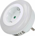 Φωτάκι Νυκτός 3 LED με Αισθητήρα Ημέρας-Νύκτας & Ενσωματωμένη Πρίζα Σούκο 0.5W Skyland 82111