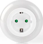Φωτάκι Νυκτός 3 LED με Αισθητήρα Ημέρας-Νύκτας & Ενσωματωμένη Πρίζα Σούκο 0.5W Skyland 82111 - Image 2