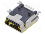 Βύσμα Mini USB-Β 5 Pin Θηλυκό Οριζόντιο για PCB SMT Connfly DS1104-BN0SRS - Image 2