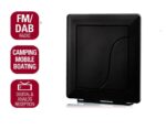 AXRed AX-055 Εσωτερική Κεραία TV με Ενίσχυση 30dB Τροφοδοσία μέσω TV ή Αποκωδικοποιητή Μαύρη