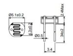 Φωτοαντίσταση 150÷300kΩ 560nm 100mW 150VDC Φ5mm Token PGM5659D - Image 2