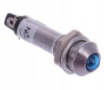 Ενδεικτική Λυχνία LED Μπλε Φ8.2mm 12VDC IP40 με Faston Ninigi IND8-12B-A