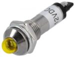 Ενδεικτική Λυχνία LED Κίτρινη Φ8.2mm 12VDC IP40 με Faston Ninigi IND8-12Y-A