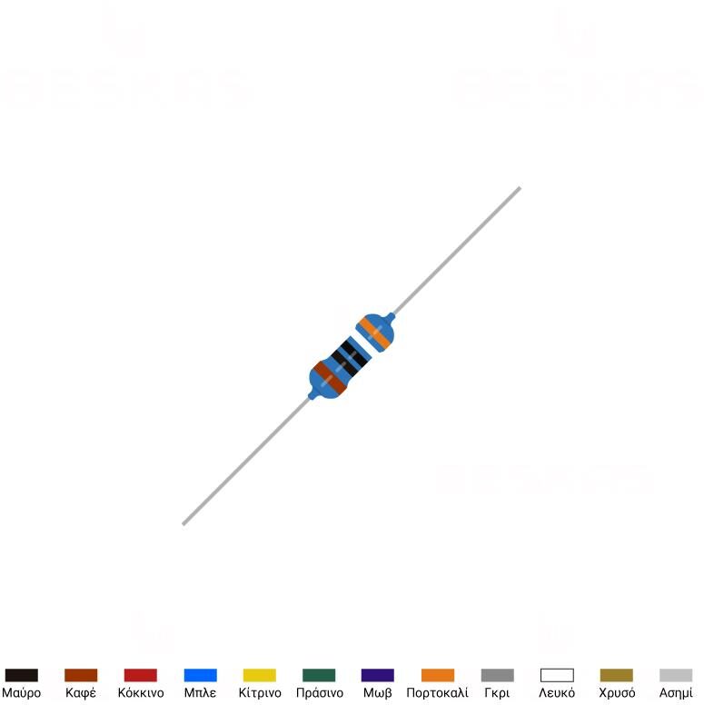 831921-o1-1.jpg Αντίσταση Metal Film 390Ω 1W ±1% Royal OHM MF01SFF3900A10 - Image 1