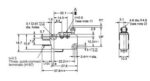 Microswitch Snap Action με Έλασμα 11.6mm & Ροδάκι, SPDT 16A/250VAC, 1.96N, Faston Omron D3V-165-1C25 - Image 2