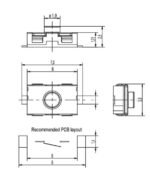 Microswitch TACT 2 Pin Push ON SPST-NO, 2N, SMT 6x3.8x2.5mm C&K KSR221G LFS - Image 2