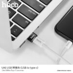Hoco Μετατροπέας USB-A 2.0 Αρσενικό σε USB-C 2.0 Θηλυκό Μαύρο UA6 - Image 4