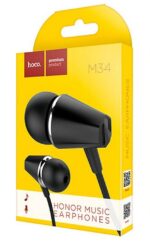 Hoco M34 In Ear Handsfree με Βύσμα 3.5mm 1.2m Μαύρο - Image 2