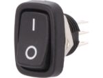 Διακόπτης Rocker ON-ON 6 Pin DPDT, 3A/250VAC, Φ12.2mm SCI R13-213B-03-BBNN