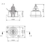 Βύσμα RCA Θηλυκό Μεταλλικό Μαύρο για Panel Neutrik NF2D-0 - Image 2