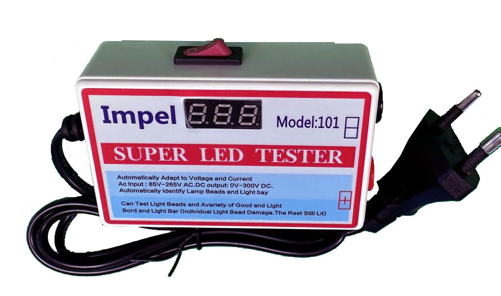 844952-o1.jpg Super LED Tester με Οθόνη, 0-300VDC 18W 20/40mA Impel 101 - Image 1
