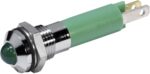 Ενδεικτική Λυχνία LED Πράσινη Φ8mm 12VDC με Faston CML 19040251