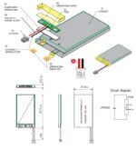 Επαναφορτιζόμενη Μπαταρία Li-Po 3.7V 150mAh 4.5x21x27.5mm με Καλώδιο & Βύσμα JST SYR-02T Cellevia L402025 - Image 2