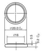 Panasonic Μπαταρία Λιθίου BR2032 3V 200mAh Φ20x3.2mm BR2032/BN - Image 2