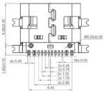 Βύσμα USB-C 2.0 16 Pin 5A Θηλυκό Οριζόντιο για PCB SMT GCT USB4110-GF-A - Image 3