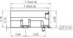 Βύσμα USB-C 2.0 16 Pin 5A Θηλυκό Οριζόντιο για PCB SMT GCT USB4110-GF-A - Image 4