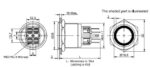 Πιεζοδιακόπτης ON-ON 6 Pin SPDT, 12VDC Φ25mm 3A/220VAC με LED 12V Πράσινο IP65 Onpow GQ25-11ZE/G/12V/S - Image 2