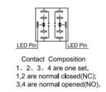 Πιεζοδιακόπτης ON-ON 6 Pin SPDT, 12VDC Φ25mm 3A/220VAC με LED 12V Πράσινο IP65 Onpow GQ25-11ZE/G/12V/S - Image 3
