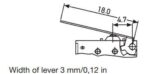 Microswitch Snap Action με Έλασμα 18mm, SPDT 1A/250VAC για PCB Saia-Burgess F1NST8A1 - Image 3