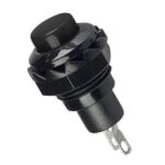 Πιεζοδιακόπτης Push ON SPST-NO, 1.5A/250VAC Φ12.7mm Μαύρος SCI R13-502A-05-BB