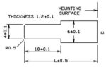 Κομβίο για Συρταρωτό Διακόπτη Μαύρο, 23x11x11mm, για Άξονα 4mm CS1 TYPE A BLACK - Image 2