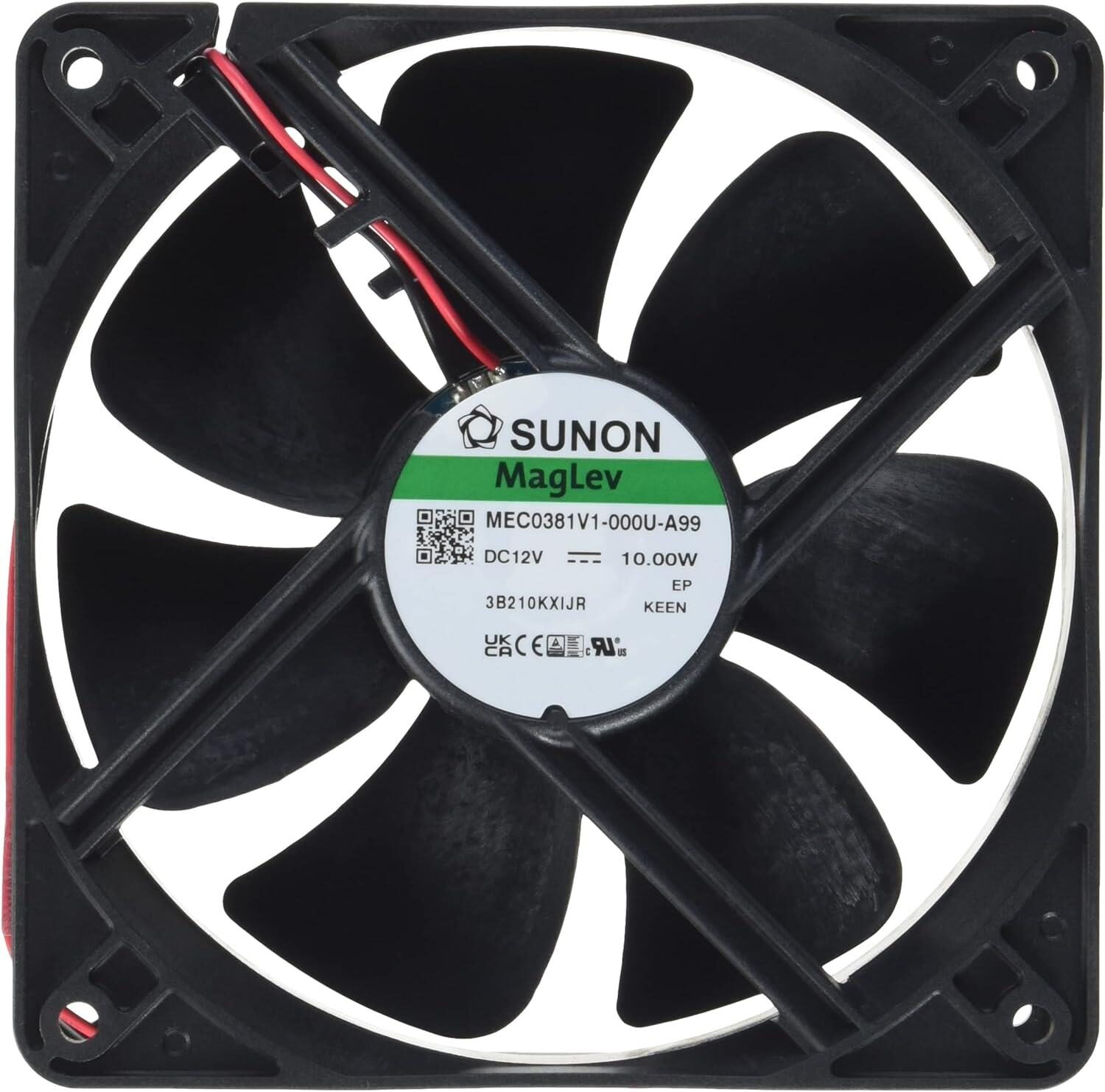872672-o1-1.jpg Ανεμιστήρας Vapo Bearing 12VDC 120x120x38mm 138CFM 48dBA Sunon MEC0381V1-000U-A99 - Image 1