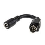 Adaptor DIN 4 Pin KPPX-4P Αρσενικό σε DC 5.5x2.1 Αρσενικό 10cm 5A Mean Well DC PLUG-P1J-R7B