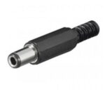 Βύσμα DC 5.5x2.5x9mm Θηλυκό Καλωδίου Κολλητό PC-2.5/5.5