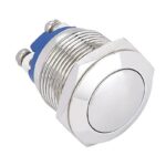 Πιεζοδιακόπτης OFF-(ON) 2 Pin SPST, Φ19mm 2A/36VDC IP65 IK09 Onpow GQ19B-10/N