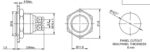 Πιεζοδιακόπτης OFF-(ON) 2 Pin SPST, Φ16mm 2A/36VDC IP65 IK08 Onpow GQ16F-10/N - Image 2