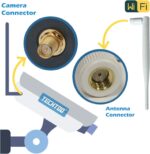 Κεραία 173mm Βιδωτή με Βύσμα SMA Αρσενικό Reverse για Wi-Fi, Bluetooth, ZigBee 2.41÷2.49GHz 3.5dBi, 4.92÷5.92GHz 4.2dBi Λευκή 2JW0502W-C442W_CU010375 - Image 2
