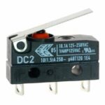 Microswitch Snap Action SPDT με Έλασμα 4.8mm 10Α 250VAC 3.2N IP67 ZF DC2C-A1LB