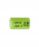 JJJ Επαναφορτιζόμενη Μπαταρία Ni-ΜΗ 1/2A 1.2V 1100mAh Φ16.3x27.4mm J-1/2A1100