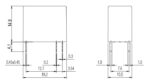 Ρελέ Ηλεκτρομαγνητικό 15VDC 10A 1 Επαφής N.O 4 Pin για PCB Amphenol AHQSH115LM1F00G - Image 4