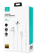 Usams EP-41 In Ear Hands Free με Βύσμα Lightning 1.2m Λευκά - Image 2
