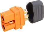 Βύσμα XT60I Τροφοδοσίας DC 30Α 500V Θηλυκό 3 Pin Κολλητό Καλωδίου 3mm² Amass XT60I-F