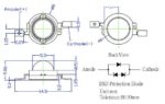 LED SMD Ισχύος Θερμό Λευκό 3000Κ 3÷4V 90lm 1W 350mA 140° OSM5XZE1E1E Optosupply - Image 2