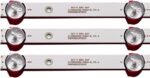 LED Backlight 8 LED Turbo-X / Blaupunkt 39/40" HL-00390A30-0402S-07 A0 Σετ 3τμχ - Image 2