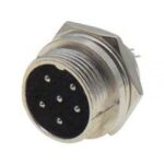 Βύσμα Μικροφώνου 6 Pin Αρσενικό για Panel Μεταλλικό MIC336