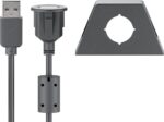Καλώδιο Προέκτασης USB 2.0 Type A Αρσενικό σε Θηλυκό με Βάση Στήριξης 2m Goobay 93351