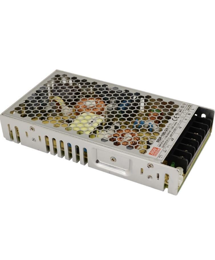 948435695-o1.jpg Τροφοδοτικό Switching 24VDC 4.2A 100W με Διόρθωση Συντελεστή (PFC) Mean Well RSP-100-24 - Image 1