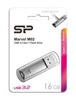 Flash Drive Silicon Power 16GB USB 3.2 Gen 1 Marvel M02 Ασημί SP016GBUF3M02V1S - Image 2