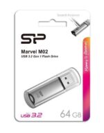 Flash Drive Silicon Power 64GB USB 3.2 Gen 1 Marvel M02 Ασημί SP064GBUF3M02V1S - Image 2