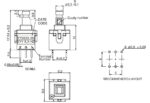 Πιεζοδιακόπτης OFF-ON 6P με Συγκράτηση DPDT 9.2x9.8x17.5mm για PCB C&K PVA2 EE H1 1.7N V2 - Image 2