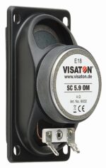 Μεγάφωνο Mini Full Range 50.5x90.5x32.2mm 10W RMS 4Ω Μαύρο Visaton 8002 - Image 2