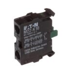 Eaton Electric M22-K10 Επαφή 1NO 6A/230VAC 3A/24V DC για Επιλογικούς Διακόπτες & Πλήκτρα από Μπουτονιέρες Χειρισμού Σειράς M22-D, M22S-D, M22-W