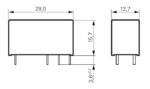 Ρελέ Ηλεκτρομαγνητικό 12VDC 16A 1 Επαφής N.O 6 Pin για PCB Schrack RTH34012 - Image 4