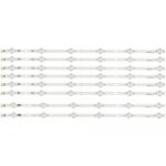 LED Backlight 6 LED για Vestel/JVC/Panasonic 49″ JSVV490A69_A_REV02, SVV490A69_B_REV02 Σετ 8τμχ